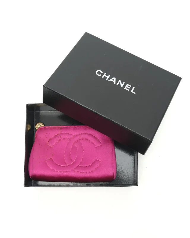 Chanel Coco Mark Satin Pouch in Satin from A Retro Tale, photo 8 of 8