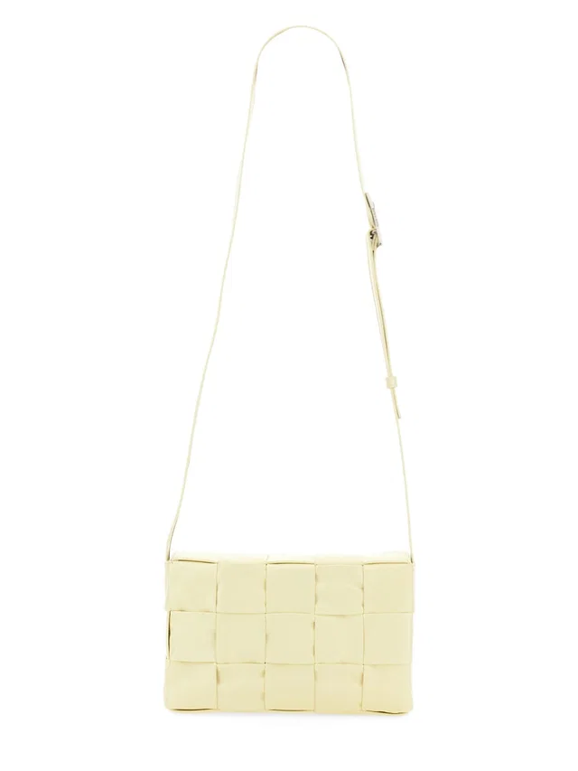Bottega Veneta Woven Leather Shoulder Bag — Beige in Beige Woven leather from HEWI