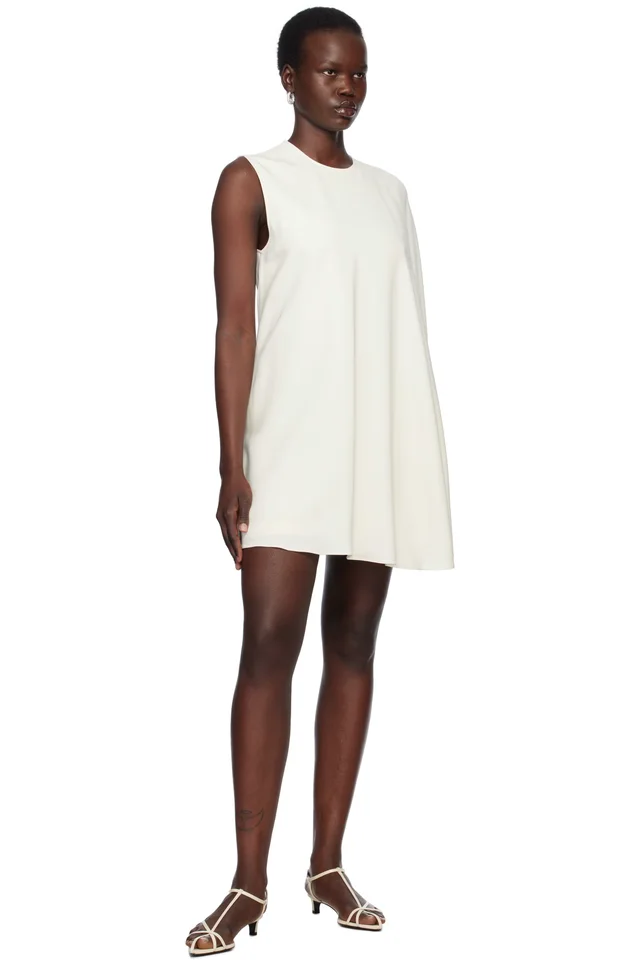 Stella McCartney White One Sleeve Minidress, photo 4 of 4 from SSENSE