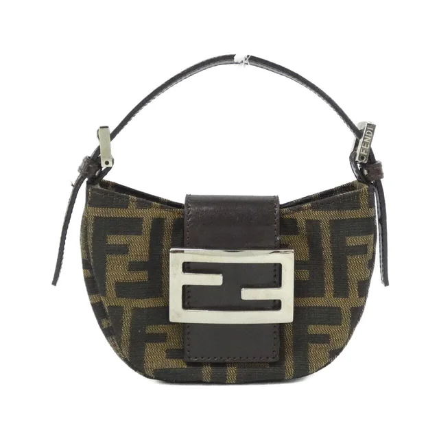 [vintage] FENDI 26673 bag in TABACCO / SILVER metal fittings canvas from KOMEHYO