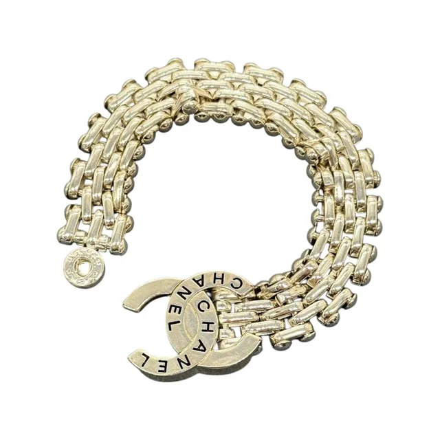 Chanel 98P CC Chain Vintage Bracelet in Silver in Silver from Luxury Promise