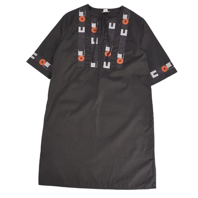 Hermès Dress 20 Short Sleeve Shirt Cotton from The Reluxe