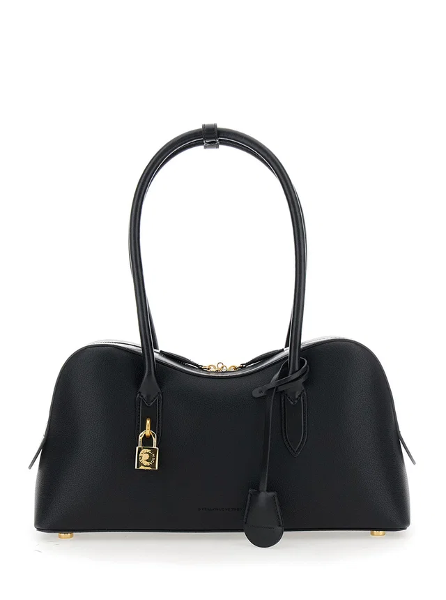 Stella McCartney Ryder Shoulder Bag — Black Hemp in Black from HEWI