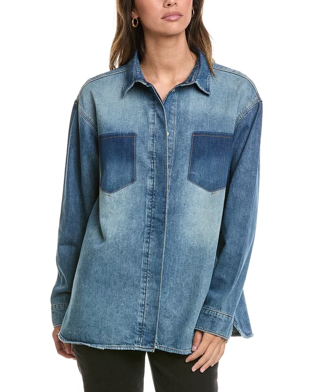 Triarchy Charlotte Oversized Denim Shirt, image 1 of 1 from Gilt