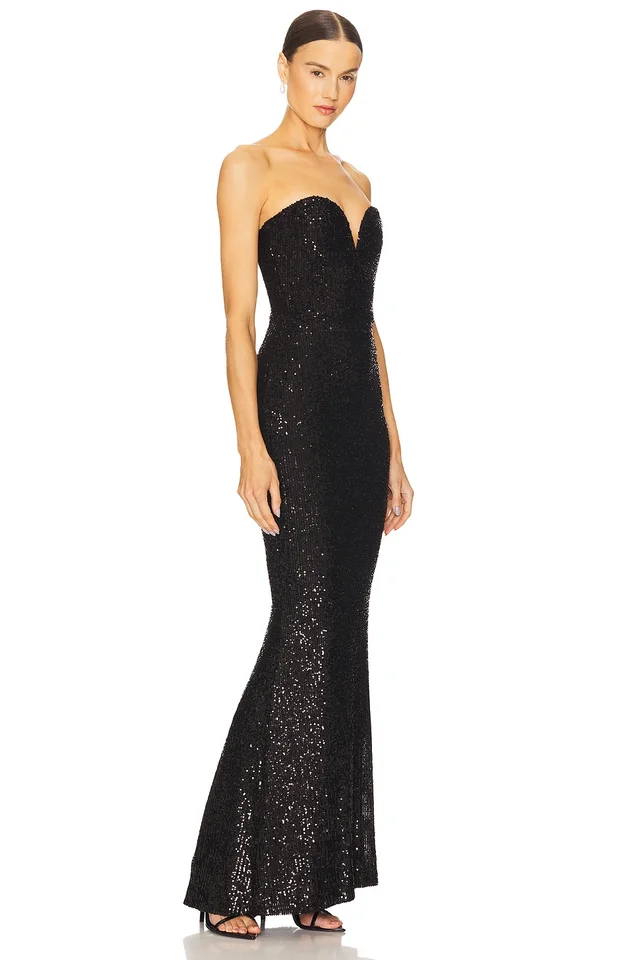Nookie Lumiere Gown in Black, photo 2 of 4 from REVOLVE (Canada)