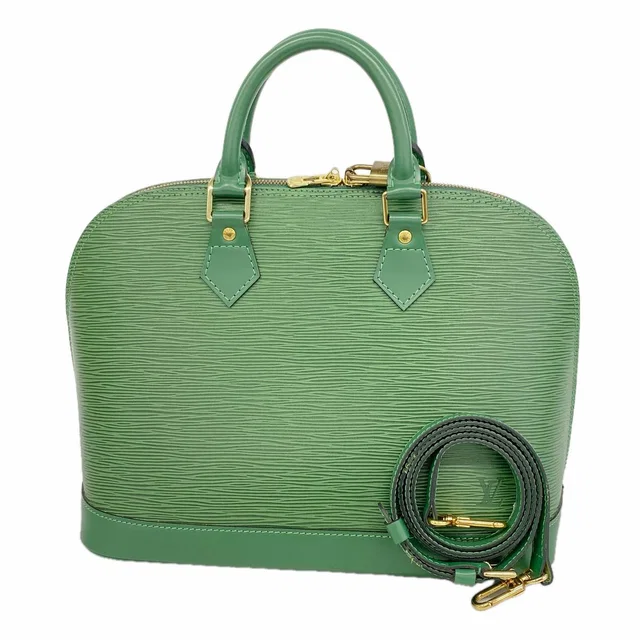 Louis Vuitton Handbag Epi Alma Borneo Green 2-Way Bag in Green from The Reluxe