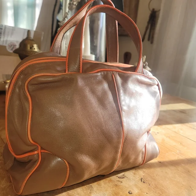 Loewe Mini Leather Handbag in brown|red Leather from Poshmark, photo 1 of 1