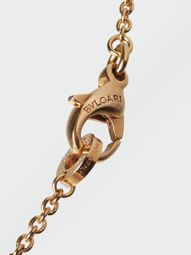 Bvlgari 18k Rose Gold and Black Ceramic B.Zero1 Pendant Necklace in Black Ceramic from Yoogis, photo 4 of 8