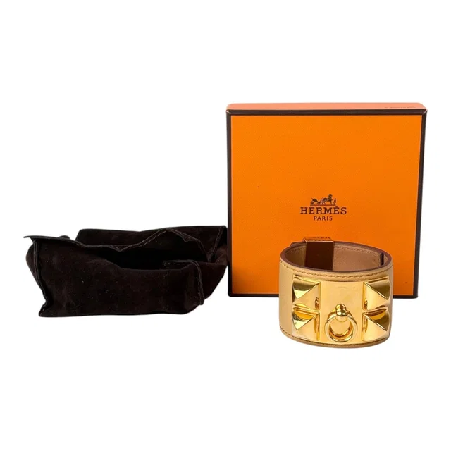 Hermès Juane Amber & Gold CDC Bracelet S in Gold from Luxury Promise