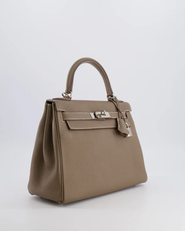 Hermès Kelly 28 Retourne Bag in Taupe Togo leather from Sellier, photo 4 of 23
