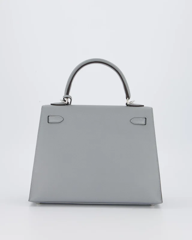 Hermès Kelly 25 Sellier Bag in Grey Leather from Sellier, photo 8 of 21