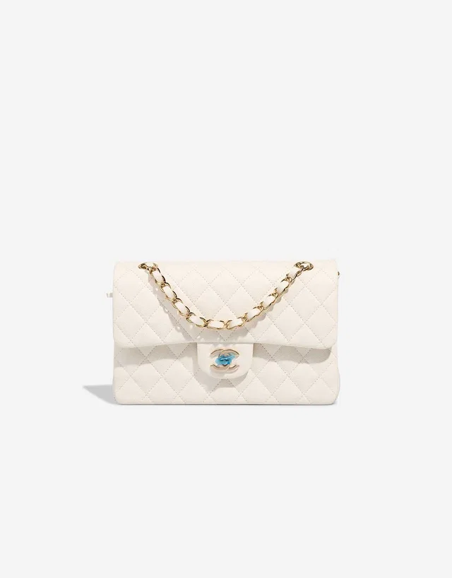 Chanel Timeless Small Caviar White in White Caviar leather from SACLÀB