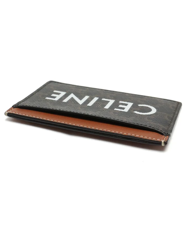 Celine Logo Macadam Card Holder in Coated canvas from A Retro Tale, photo 3 of 5