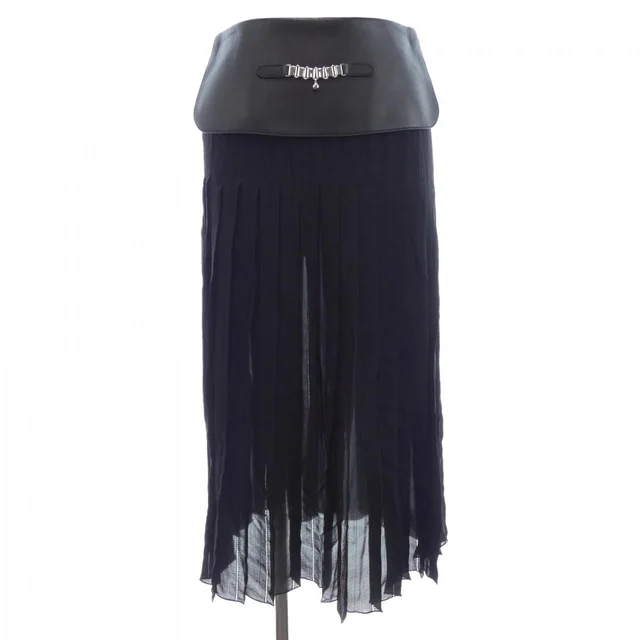 Hermès Skirt Black in Black Silk from The Reluxe