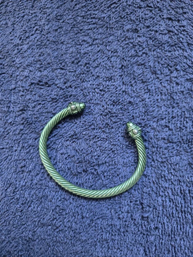 David Yurman Cuff Cable Bracelet in green from Poshmark