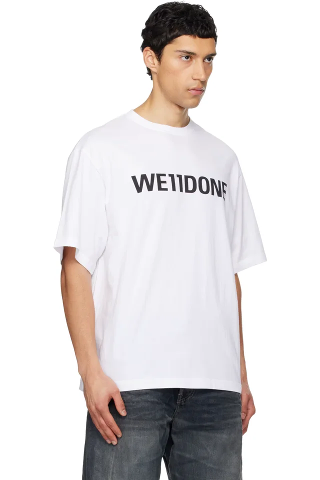 White 'We11done' T-shirt, photo 2 of 4 from SSENSE
