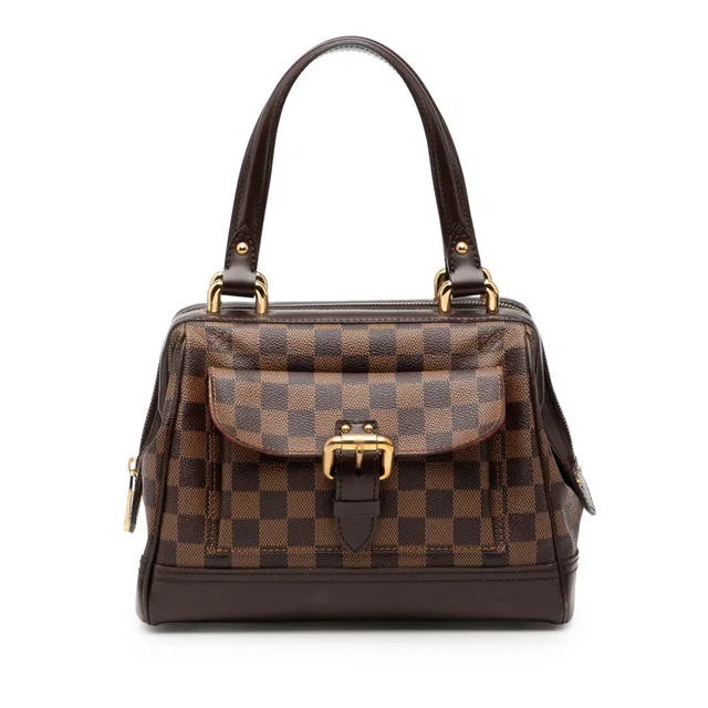 Brown Louis Vuitton Damier Ebene Knightsbridge Handbag in Brown Canvas from Designer Revival