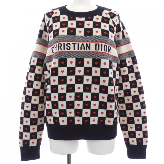 Dior Knit Sweater Black in Black Cashmere from The Reluxe
