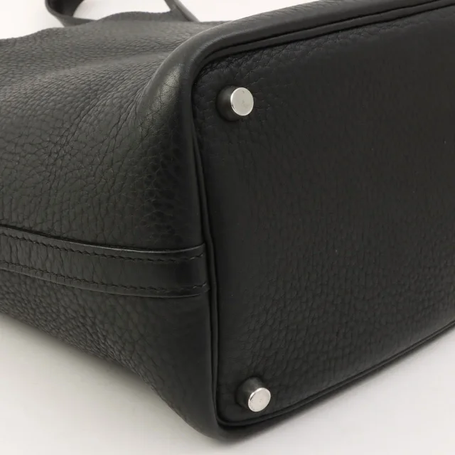Hermès 2006 Picotin PM Black in Black Clemence leather from VINTAGE QOO TOKYO, photo 8 of 12