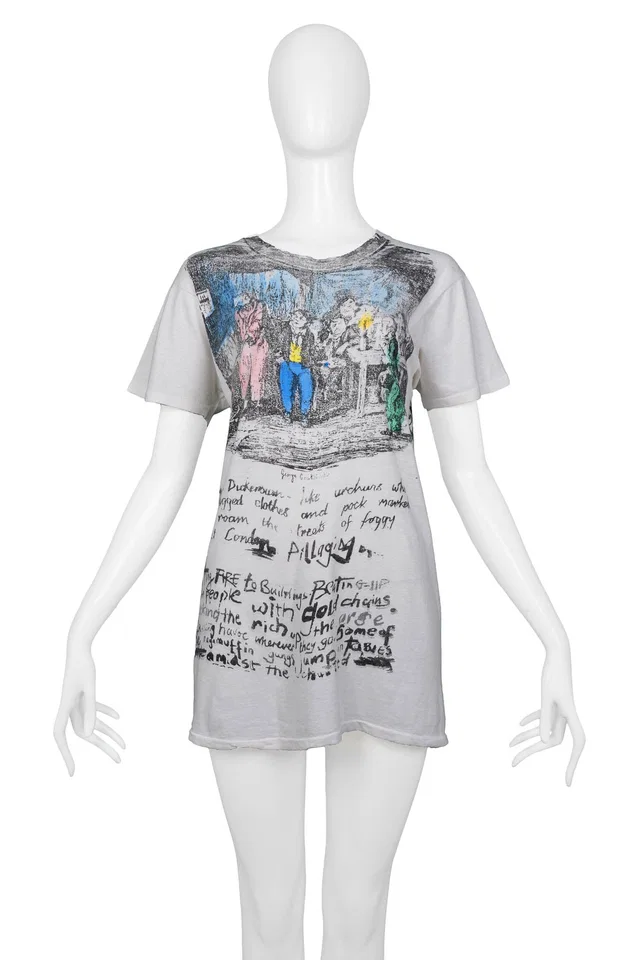 Vivienne Westwood & Malcolm Mclaren Oliver Twist T-shirt 1976-7 from Resurrection Vintage
