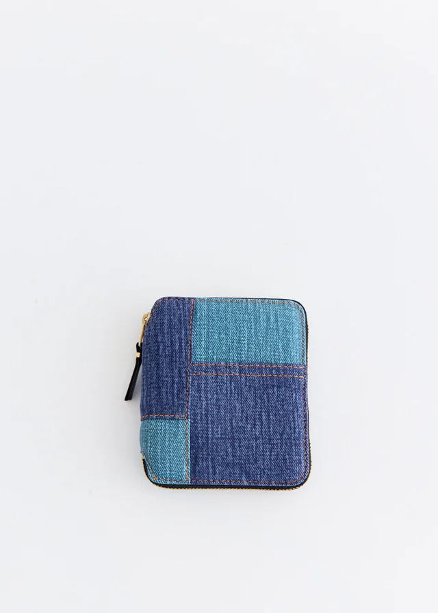 Comme Des Garcons Wallets SA2100 Denim Pocket Wallet in Blue from Incu, photo 1 of 1