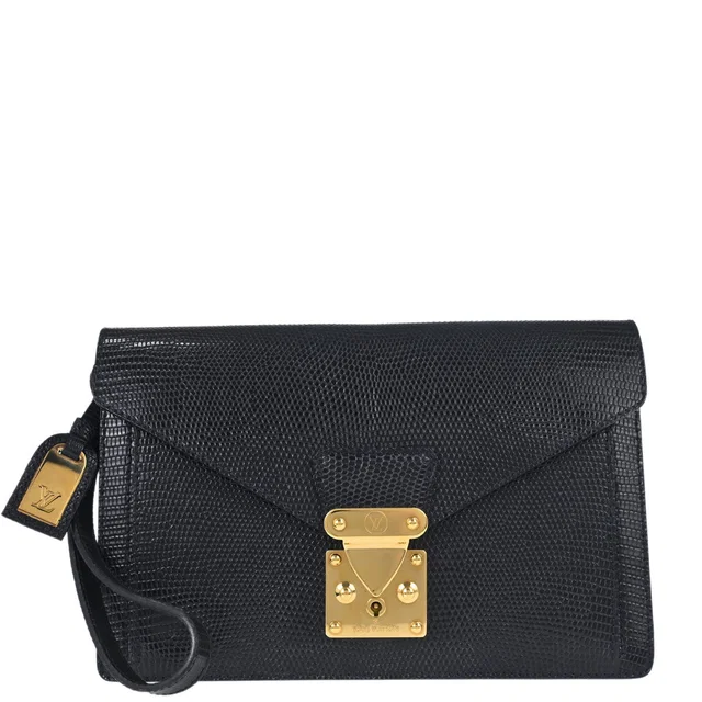 Louis Vuitton Lizard Pochette Serie Dragonne Clutch in Lizard from AMORE Vintage Tokyo