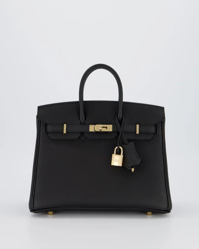Hermès Birkin 25 Retourne Bag in Black Togo leather from Sellier