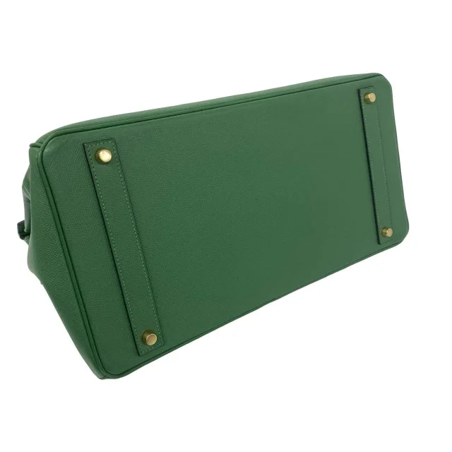 Hermès Birkin40 Cuir Chevre Mysore in Green Calfskin from LuxUness, photo 7 of 10