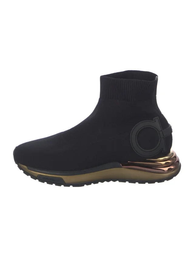 Ferragamo Sock Sneakers in black from The RealReal