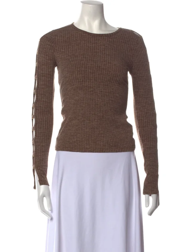 SIMKHAI Crew Neck Long Sleeve Top from The RealReal