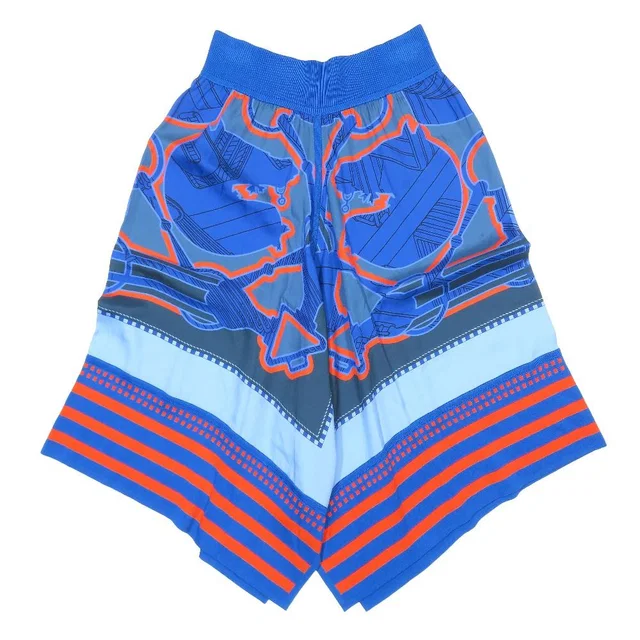 Hermès Tatersale en Zigzag Twillaine Silk Knit Skirt Tattersall Horse Print in Silk from The Reluxe