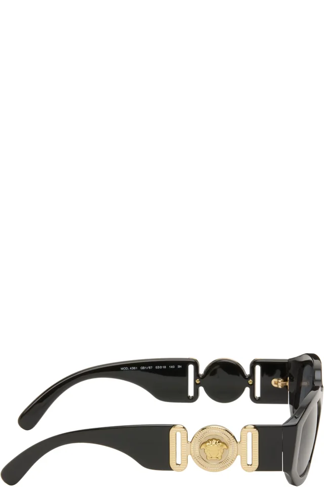 Versace Black Medusa Biggie Sunglasses, photo 2 of 4 from SSENSE