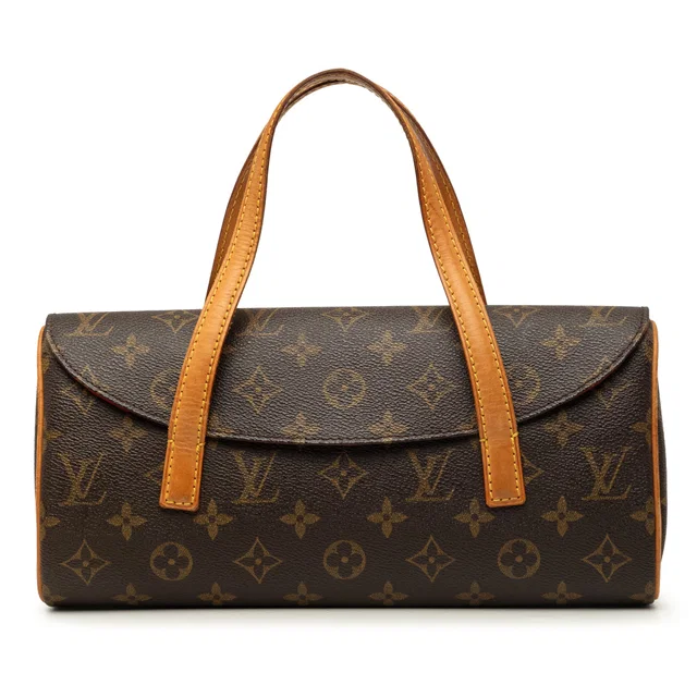 Brown Louis Vuitton Monogram Sonatine Handbag in Brown Coated canvas from Designer Revival