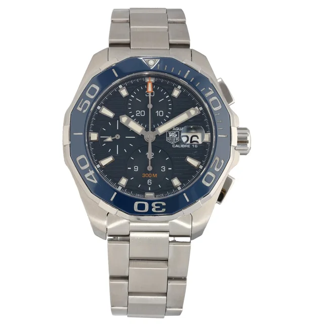 TAG Heuer Aquaracer CAY211B 43mm Stainless Steel Watch from H&T