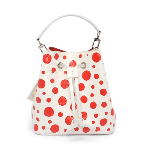 Louis Vuitton x Yayoi Kusama White & Red Epi Neonoe BB in White & Red Leather from Blue Spinach