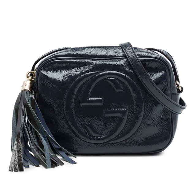 Blue Gucci Patent Soho Disco Crossbody in Blue Patent leather from Designer Revival, photo 1 of 1