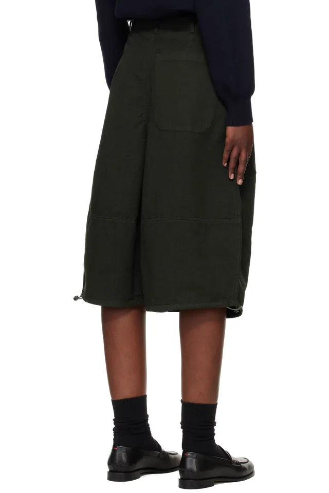 YMC Khaki Salba Shorts, photo 3 of 4 from SSENSE
