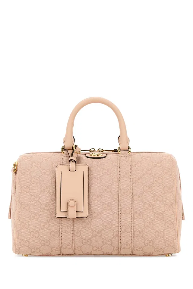 Gucci Ophidia Top Handle Bag — Pink in Pink Coated canvas from HEWI