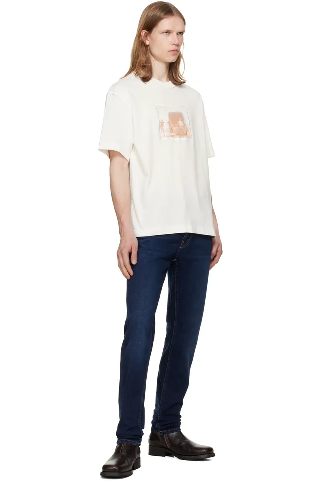 Nudie Jeans Navy Lean Dean Jeans, photo 4 of 4 from SSENSE