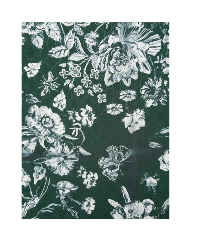Gucci Printed silk scarf, photo 2 of 3 from SENSER