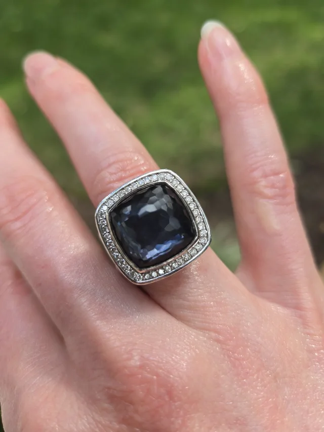 David Yurman Albion Ring Size 6 in silver|purple|gray from Poshmark