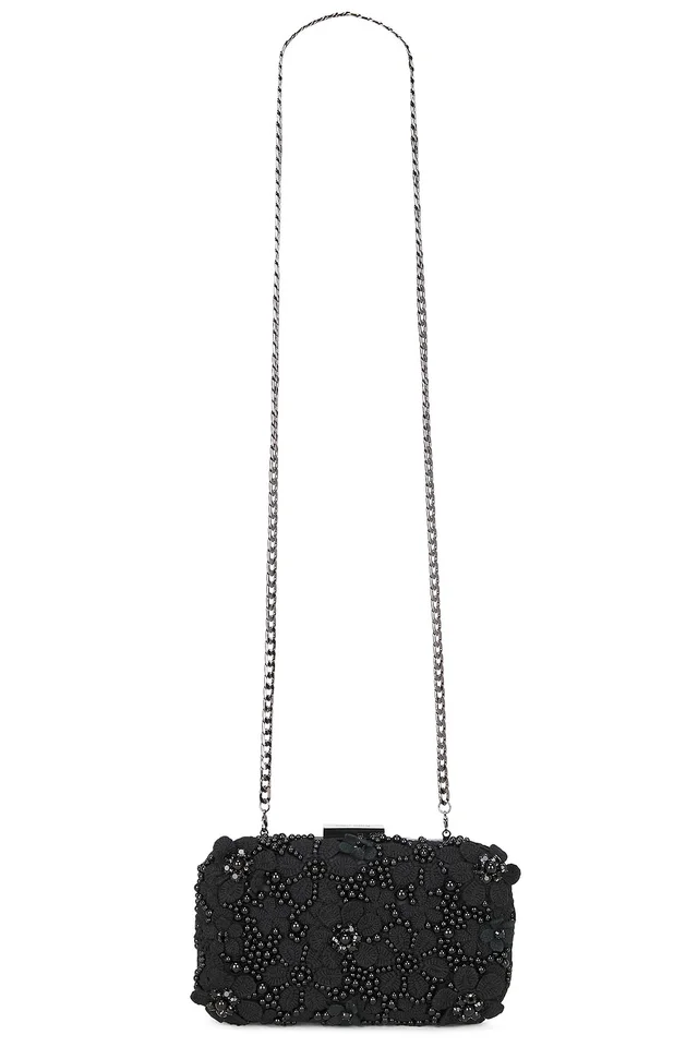 olga berg Beth Encrusted Clutch in Black, photo 5 of 5 from REVOLVE (Canada)