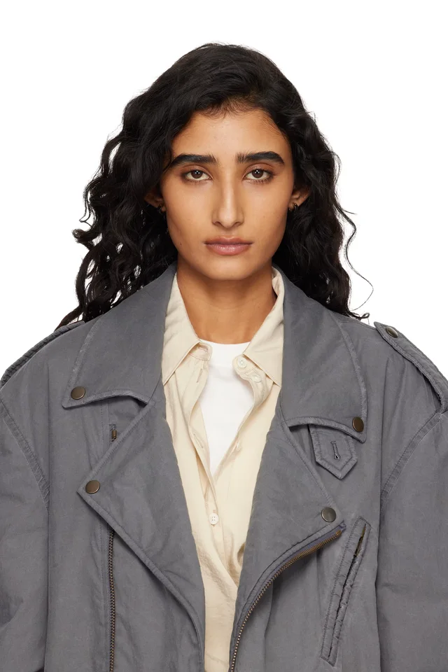 MM6 Maison Margiela Numeric Minimal Signature Hoop Earrings, photo 3 of 3 from SSENSE