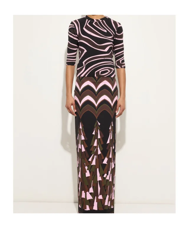 Emilio Pucci Baiadera Print Tecno Couture Skirt, photo 2 of 5 from SENSER