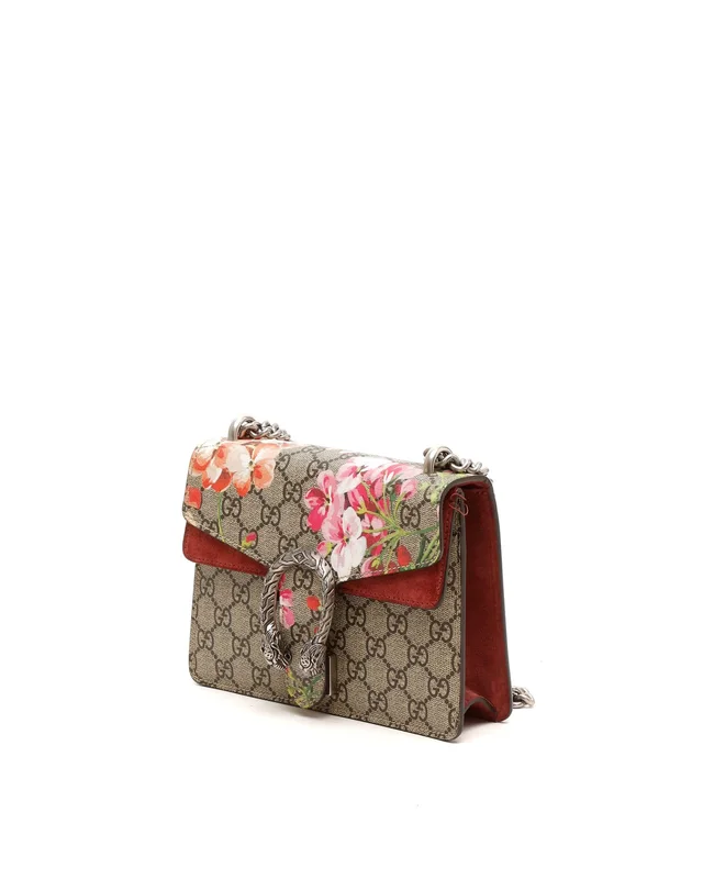 Gucci GG Supreme Small Dionysus Blooms Bag in Suede from A Retro Tale, photo 2 of 8