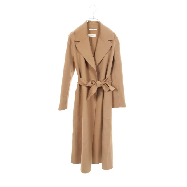 'S Max Mara CUCITO A MANO PAOLORE Wool Coat in Brown Wool from LuxUness