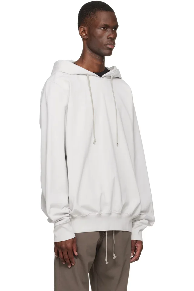 Rick Owens DRKSHDW Off-White Temple Oversized Hoodie, photo 2 of 4 from SSENSE