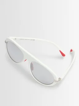 Moncler Mask sunglasses in 0% Platinum, photo 2 of 5 from LUISAVIAROMA