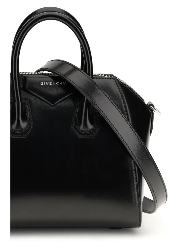 Givenchy Top Handle Bag — Black Calf Leather Bos Taurus in Black Calfskin from HEWI, photo 2 of 2