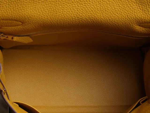 Hermès Jaune Ambre Togo Kelly 28 in Yellow Togo leather from Ann's Fabulous Finds, photo 10 of 11